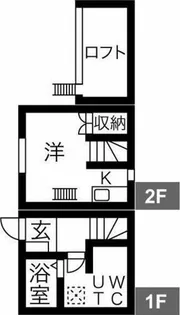 プランベイム道徳【1階】の間取り