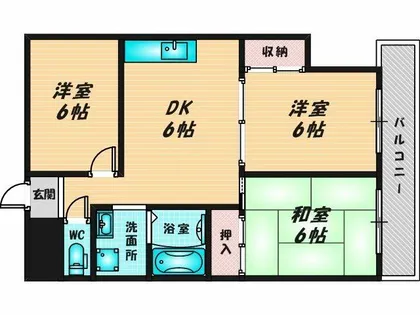 マンション吾光【2階】の間取り