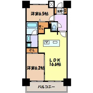 ロイヤルパークス千種【7階】の間取り