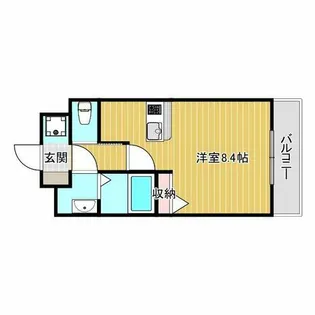 ロイス南茨木【2階】の間取り