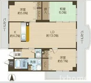 Hale Laule‘a【3階】の間取り