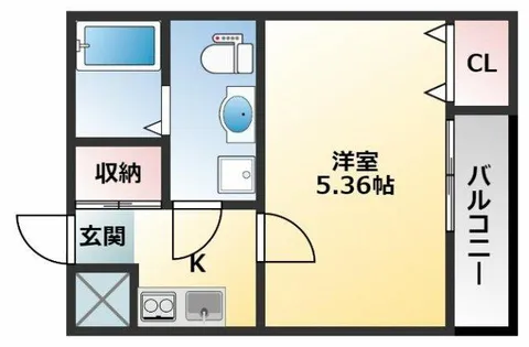 ブライト近大前【3階】の間取り