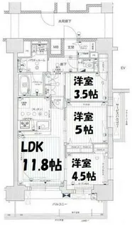 プレサンスジェネ上前津【14階】の間取り