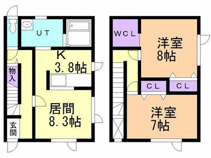 LUCE【2号室】の間取り