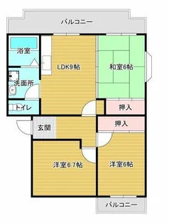 パークマンション【2階】の間取り