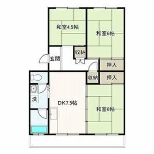 第一伊藤コーポ【4階】の間取り