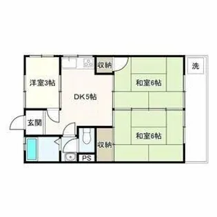 大栄マンション【1階】の間取り
