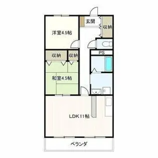 第二伊藤コーポ【303号室】の間取り