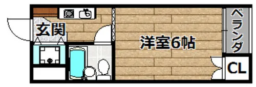 芥川グリーンハイツ【102号室】の間取り