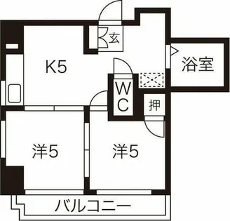 フジアーバンハイツ【8階】の間取り