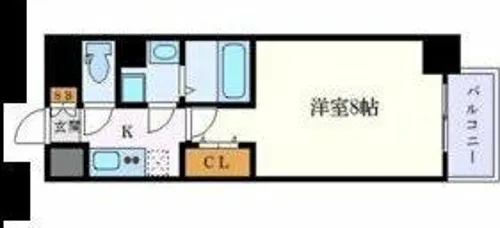 エスリード金山クラッシィ【13階】の間取り