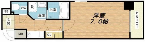 サムティ中之島公園南【5階】の間取り
