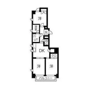 ロイヤル牛巻第1【6階】の間取り