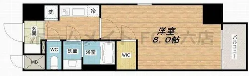 セオリー梅田ドムス【3階】の間取り