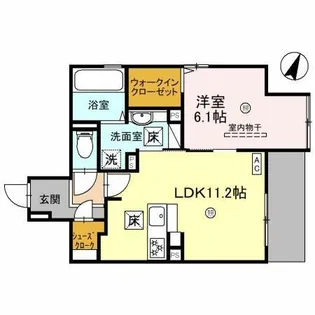 ユニヴェール千里中央【2階】の間取り