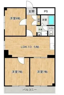 メゾンM【103号室】の間取り