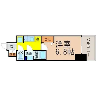プレサンス名古屋駅ゲート【6階】の間取り