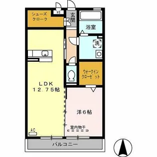 グランコート【303号室】の間取り