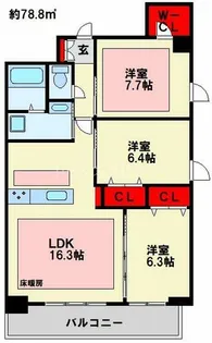 Famile ファミリエ 【12階】の間取り