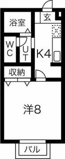 アイリス今伊勢【1階】の間取り