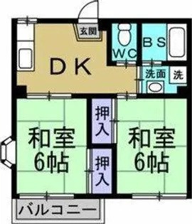 コーポ長尾【101号室】の間取り