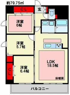 Famile ファミリエ 【5階】の間取り