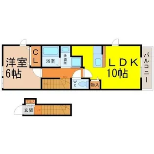 ウィステリア池下【2階】の間取り