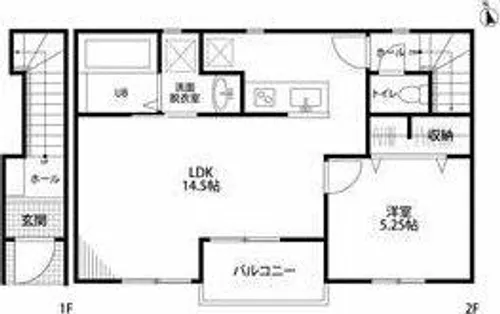 リーブルファイン丹羽【202号室】の間取り