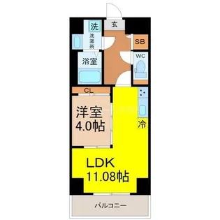 S-FORT古出来fiore【2階】の間取り