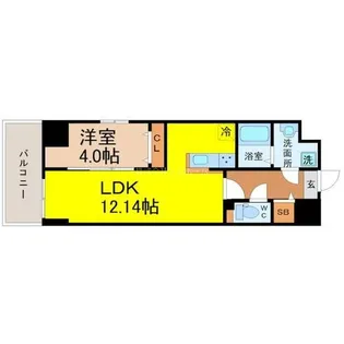 S-FORT古出来fiore【14階】の間取り