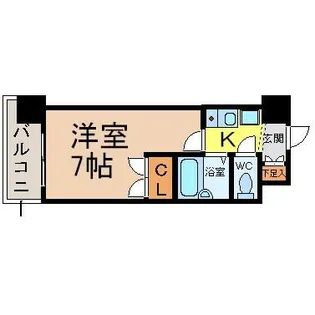 レジデンスフクザワII【4階】の間取り