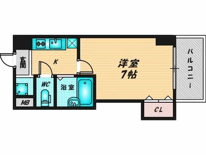 CITY SPIRE布施【5階】の間取り