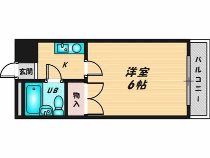 アールエス菱屋西【3階】の間取り