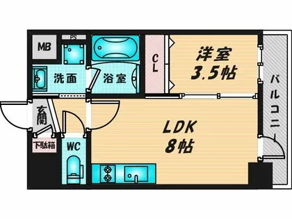 リアライズ布施駅前【5階】の間取り