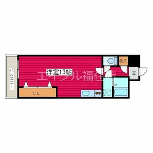 平岸パールハイム【3階】の間取り
