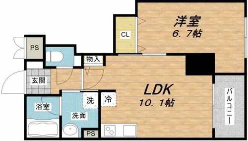 プルミエールメゾン【8階】の間取り