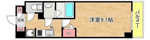 アリビオ大阪港【4階】の間取り