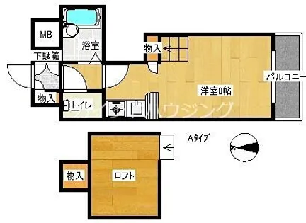 コスモレジデンス北加賀屋Ⅱ【3階】の間取り