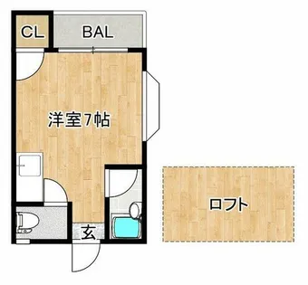 シャーミー諏訪野【2階】の間取り