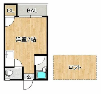 シャーミー諏訪野【2階】の間取り