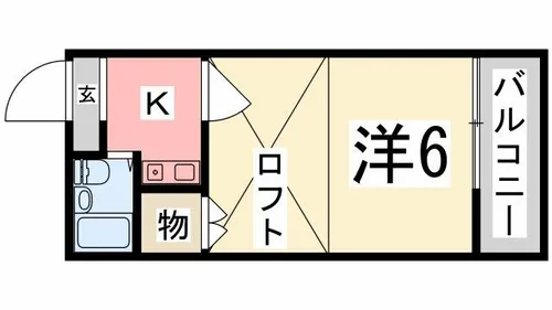 メゾンビーチ【204号室】の間取り