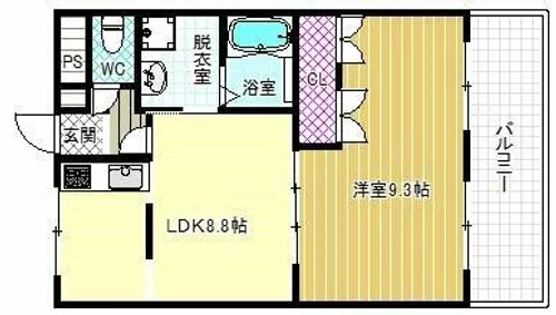 ハーティスマイル【1階】の間取り