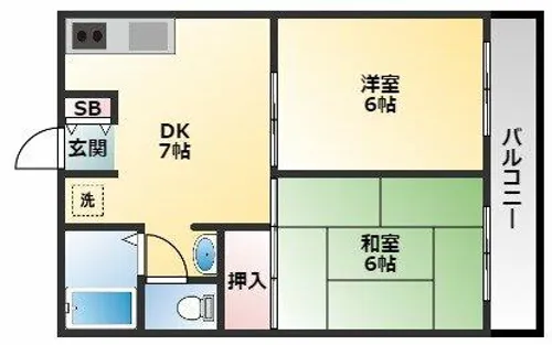 サマックスアバンサール【2階】の間取り