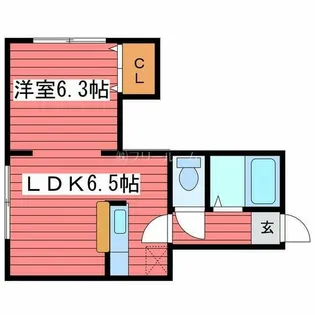 キラメック月寒中央【2階】の間取り