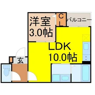 Jack odakaⅢ【2階】の間取り