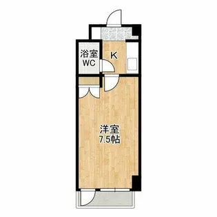 エクセレント中道【4階】の間取り