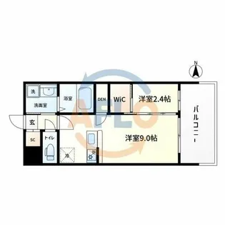 セレニテ天六リアン【6階】の間取り