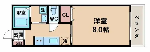cys teradacyo【2階】の間取り