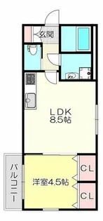 コラッジオ衣摺【3階】の間取り