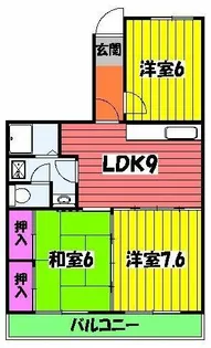 エステル和泉【3階】の間取り